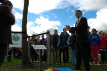 50 jaar Biddinghuizen: Onthulling Jubileumboom