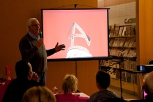 Bram van der Vlugt in de Bibliotheek