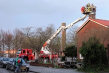 Schoorsteenbrand aan Het Plein