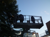 Kerstbomen zagen voor op het Plein