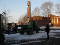 Kerstbomen plaatsen