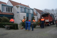 Kerstbomen versnipperen