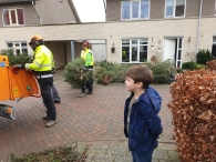 Kerstbomen versnipperen