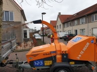 Kerstbomen versnipperen