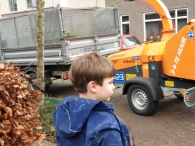 Kerstbomen versnipperen