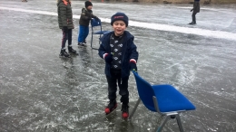 IJspret op de IJsbaan