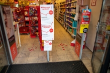 Coronamaatregelen winkelcentrum