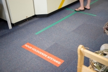 Coronamaatregelen winkelcentrum