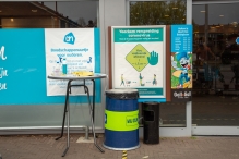 Coronamaatregelen winkelcentrum