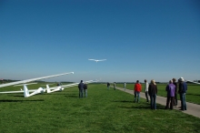 Zweefvliegen boven Biddinghuizen