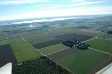 Zweefvliegen boven Biddinghuizen