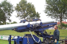 Plaatsing eerste lichtmast BAS