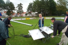 Plaatsing eerste lichtmast BAS