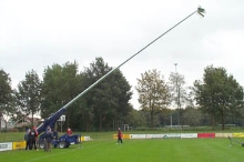 Plaatsing eerste lichtmast BAS