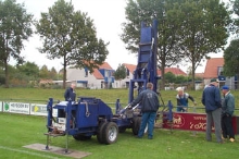 Plaatsing eerste lichtmast BAS