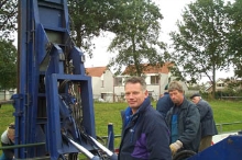 Plaatsing eerste lichtmast BAS