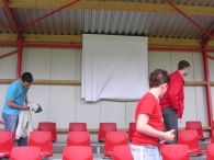 Opening tribune BAS Voetbal