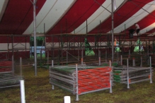 EK 2004: Opbouw stadion