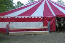 EK 2004: Opbouw stadion