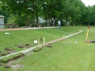Start bouw tribune BAS