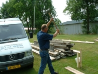 Start bouw tribune BAS