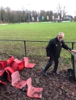 Opknappen tribune BAS Voetbal