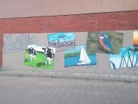 Graffiti op de Binding