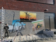 Graffiti op de Binding