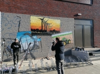 Graffiti op de Binding