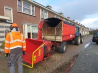 Kerstbomen versnipperen