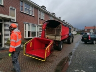 Kerstbomen versnipperen