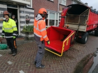 Kerstbomen versnipperen