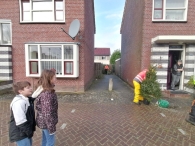 Kerstbomen versnipperen