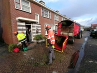 Kerstbomen versnipperen