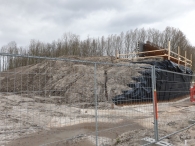 De nieuwe brug bij Walibi