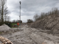 De nieuwe brug bij Walibi