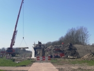 De nieuwe brug bij Walibi (2) 