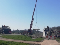 De nieuwe brug bij Walibi (2) 