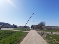 De nieuwe brug bij Walibi (2) 