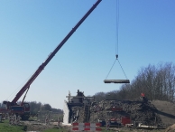 De nieuwe brug bij Walibi (2) 
