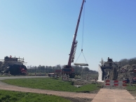 De nieuwe brug bij Walibi (2) 