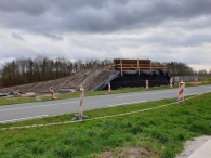 De nieuwe brug bij Walibi