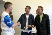 Allard Stuifzand draagt Olympische Vlam
