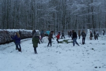 Sneeuwpret in Biddinghuizen