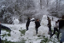 Sneeuwpret in Biddinghuizen