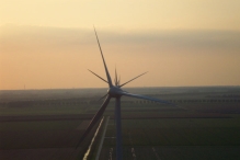 Vanaf een windmolen op 60m hoogte