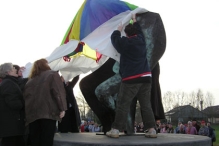 Onthulling beeld Biddinghuizen