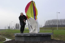 Onthulling beeld Biddinghuizen