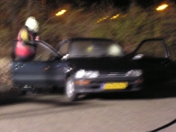 Autobrand aan De Voor