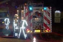 Vrachtauto in brand